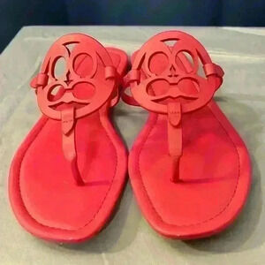 Coach Pink Leather Sandals